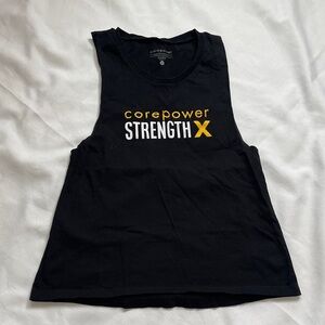 Core power Black Sleeveless Tank